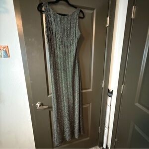 Vintage Ronni Nicole Black sparkling Sleeveless Maxi dress
